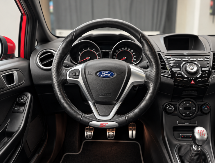 Cockpit Ford ST com Detalhes Vermelhos