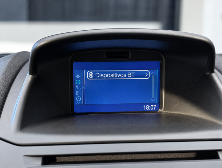 Ecra Bluetooth no painel automovel